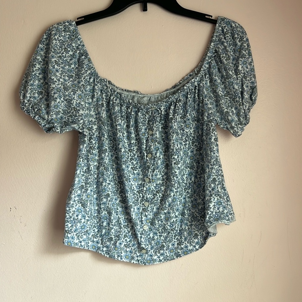Floral American Eagle Blouse